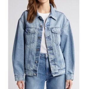 AG Adriano Goldschmied Hunter Boyfriend Trucker Denim Jacket Small